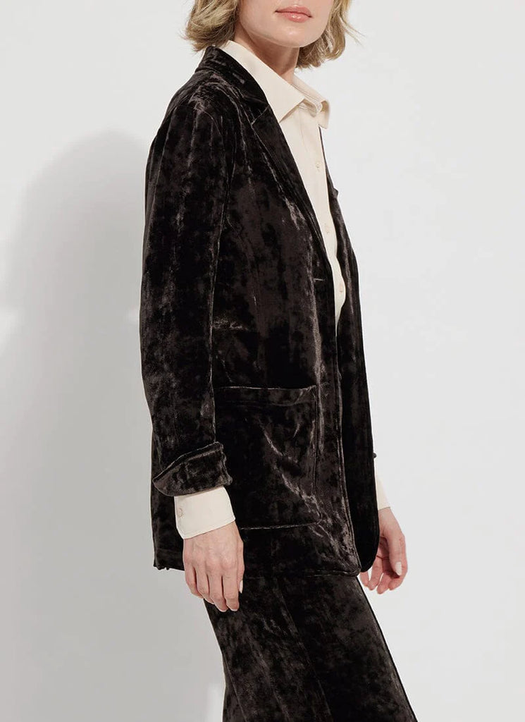 Shay Crushed Velvet Suit Jacket - T. Georgiano's
