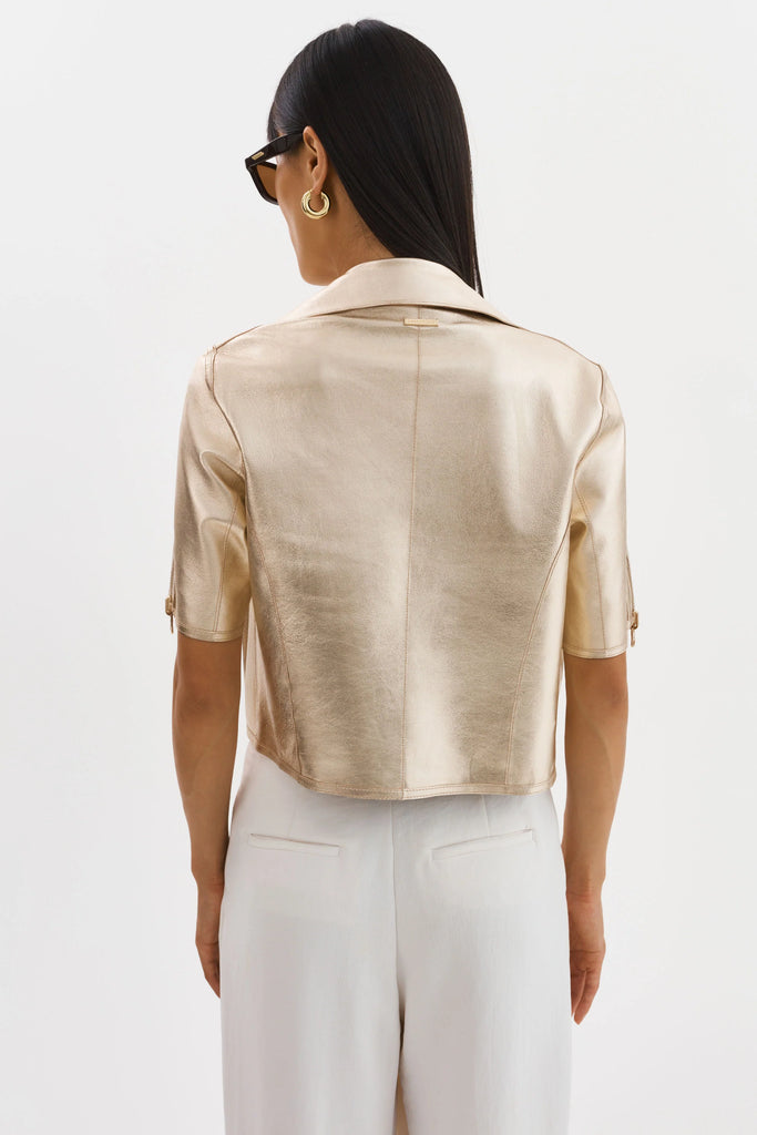 SEVANA REVERSIBLE LEATHER JACKET