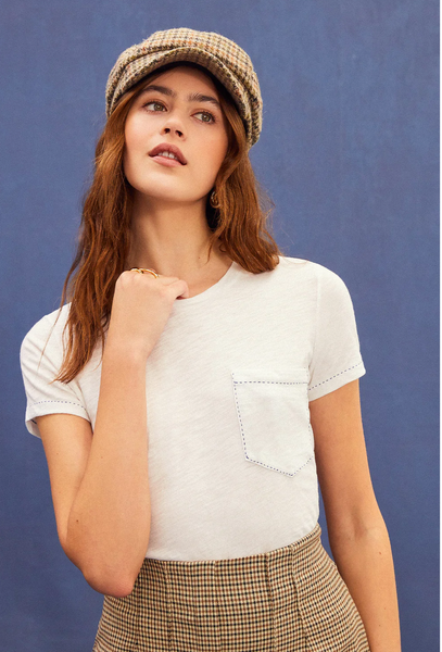 EMBROIDERED POCKET TEE - T. Georgiano's