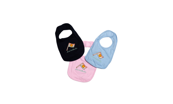 True Blue Vibes Cotton Baby Bib