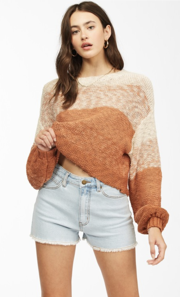 ABJSW00167 Blending In Cropped Sweater - T. Georgiano's