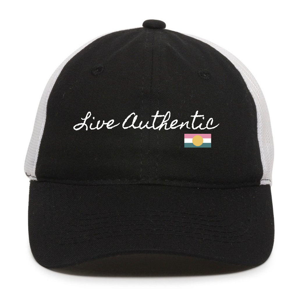 Live Authentic Trucker Hats - T. Georgiano's