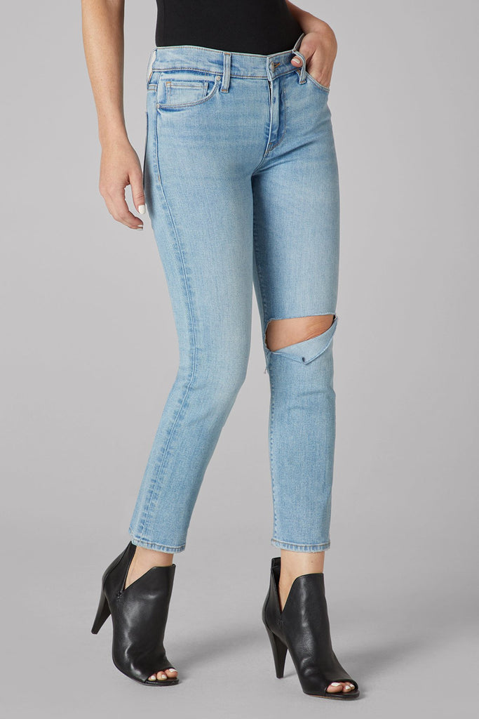 Nico Mid-Rise Straight Crop Jeans - T. Georgiano's